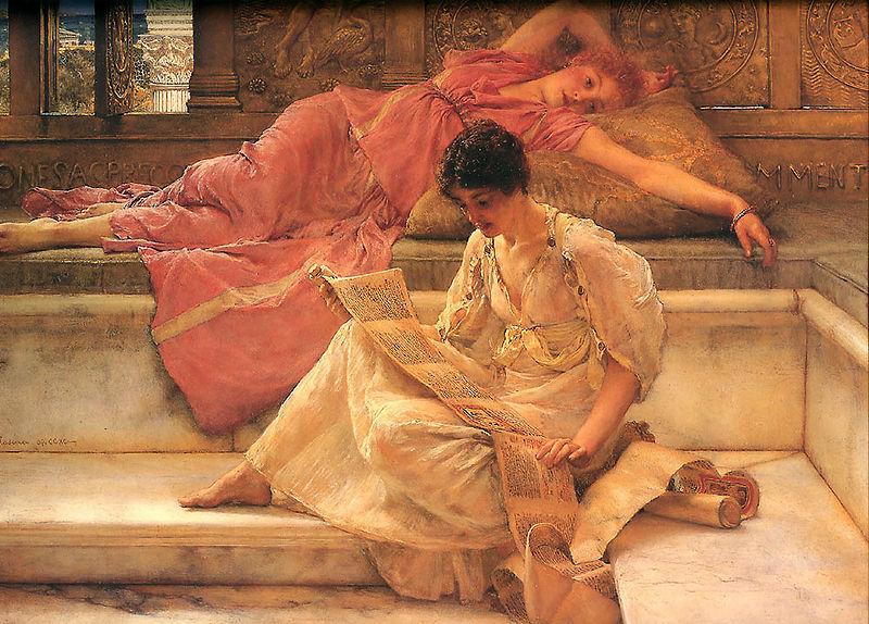 Sir Lawrence Alma-Tadema,OM.RA,RWS Favourite Poete